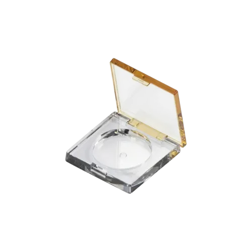 3.8g Thick-Wall Single-Pan Round Fully-Transparent ABS & AS Compact
