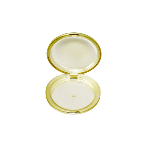 7.2g Single-Pan Round ABS & AS Powder Compact with Window Lid