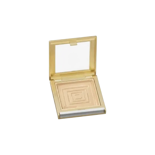 8.3g Single-Pan Square ABS & AS Powder Compact with Window & Push Button Closure