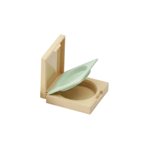 5.1g Single-Pan Square ABS & AS Powder Compact with Applicator Well
