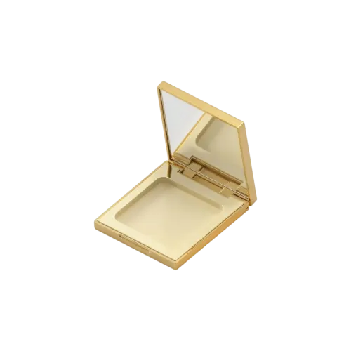 7.8g Single-Pan Square ABS & AS Compact with Decorative Top Plate