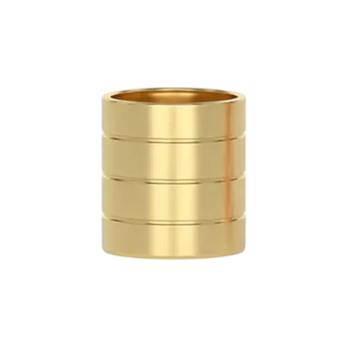 Grooved Cylinder Zamac Perfume Bottle Cap & Overcap for Pumps & Sprayers