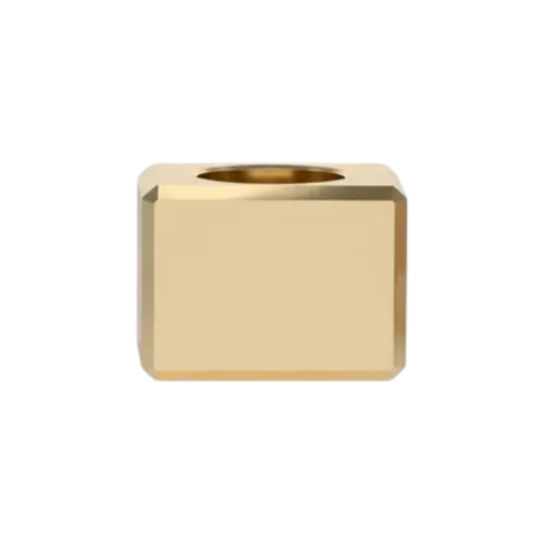 Luxury Heavy Weight Beveled Block Zamac Perfume Bottle Cap & Overcap for Pumps & Sprayers