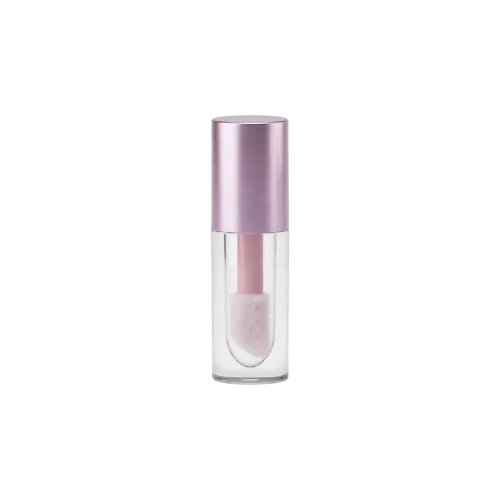 0.30oz / 9ml Thick-Wall PETG Squat Cylinder Lip Gloss Tube with ABS Cap & Jumbo Chubby Doe Foot Applicator