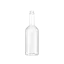 The image shows the Resilux 33.8oz PET Bottle B1000E3E. The bottle is transparent, cylindrical, and features a sleek, smooth surface. It has a narrow neck and a standard screw cap closure. The bottle is empty and positioned upright, showcasing its clear construction and simple, functional design.