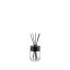 The image shows a clear, cylindrical glass bottle named "Calaso 3.4oz Glass Bottle." The bottle has a smooth, transparent surface with a short neck and a screw-threaded opening suitable for a cap or dropper. The base of the bottle is flat, providing stability when placed on a surface. The overall design is sleek and minimalistic, making it versatile for various liquid products.