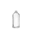 The image showcases the Calaso 16.9oz Glass Bottle. This bottle is clear and features a sleek, cylindrical design with a straight, smooth body. The neck of the bottle is narrow, leading up to a standard screw-top opening. The glass is transparent, allowing the contents of the bottle to be visible. The overall design is simple and elegant, suitable for a variety of uses.