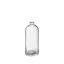 The image features the Calaso 16.9oz Glass Bottle HF13840-100. It is a sleek, transparent glass bottle with a cylindrical shape and a narrow neck. The bottle has a smooth, clear surface with no visible labels or markings. The cap is not shown in the image. The overall design is minimalist and elegant, suitable for various liquid products.