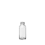 The image displays the Calaso 1.0oz Glass Bottle by Glasmeister. The bottle is clear and has a cylindrical shape with a smooth, even surface. It features a short neck with a standard screw cap opening. The overall design is simple and elegant, suitable for holding various liquids such as essential oils, serums, or other cosmetic products.