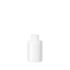 The image shows the Calaso 1.0oz Glass Bottle. The bottle is clear and cylindrical with a smooth surface. It has a narrow neck and is topped with a silver screw cap. The bottle is empty and displayed on a plain white background.