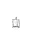 The image features the Calaso 1.7oz Glass Bottle. The bottle has a clear, cylindrical design with a flat, thick base. The neck is slightly narrower than the body, and it has a screw-top opening suitable for various closures. The overall appearance is sleek and modern, making it ideal for a range of liquid products.