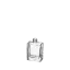 The image shows the Glasmeister Calaso 1.7oz Glass Bottle. The bottle is made of clear glass and has a cylindrical shape with smooth, rounded edges. It features a narrow neck designed for a screw cap. The bottle is empty and displayed against a white background, highlighting its transparent and clean appearance. The design is simple and elegant, suitable for various liquids.