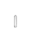 The image shows the "Calaso 1.0oz Glass Bottle." The bottle is clear and cylindrical with smooth, straight sides and a flat base. It features a narrow neck with threading at the top, designed for a compatible cap or dropper. The overall design is sleek and minimalist, suitable for holding liquids such as serums, essential oils, or other cosmetic products.