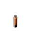 The image shows the Calaso 1.7oz Glass Bottle. It is a clear, cylindrical bottle with a smooth surface and a wide neck. The bottle is empty and appears to be made of transparent glass, showcasing its simplicity and elegance. The neck of the bottle is designed to accommodate a screw cap or similar closure. The overall design is sleek and minimalistic, suitable for various liquid products.