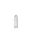 The image displays the Calaso 3.4oz Glass Bottle. It is a clear, cylindrical glass bottle with a smooth surface and a short neck. The bottle features a screw-top opening, suitable for a variety of liquid products. The transparent nature of the bottle allows the contents to be easily visible. The overall design is sleek and minimalist, emphasizing the clean lines and simplicity of the bottle's form.