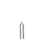 The image displays a clear glass bottle named "Calaso 0.3oz Glass Bottle." The bottle has a cylindrical shape with smooth, transparent glass and a flat base. It features a narrow neck and a screw-top opening, suitable for securely sealing the contents. The bottle has a minimalist design, showcasing the clarity and quality of the glass material.