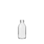 The image displays the Glasmeister Calaso 5.1oz Glass Bottle. It is a clear, cylindrical glass bottle with a smooth surface and a straight-walled design. The bottle has a wide neck and a screw-top closure. The overall appearance is sleek and minimalist, making it suitable for various liquid products.