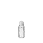 The image displays the Calaso 1.7oz Glass Bottle. It is a clear, cylindrical bottle with a smooth surface and a narrow neck. The bottle is empty, allowing the transparency of the glass to be prominently visible. The cap is not attached in the image, showcasing the bottle's open top. The overall design is sleek and minimalist, emphasizing the simple elegance of the glass material.