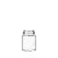 The image shows a clear, 2.5-ounce glass bottle named Calaso. The bottle features a sleek, cylindrical shape with smooth, transparent sides. It has a narrow neck and a screw-top opening, which can be fitted with a compatible cap or closure. The overall design is simple and elegant, suitable for holding liquids such as oils, serums, or other cosmetic products. The bottle is displayed against a plain white background, emphasizing its clean and minimalist appearance.