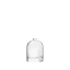 The image shows the Calaso 1.7oz Glass Dropper Bottle. The bottle is clear with a cylindrical shape and a smooth surface. It features a black dropper cap on top, which includes a squeezable rubber bulb for dispensing liquids. The dropper cap fits snugly on the bottle and has a glossy finish. The bottle itself is empty and the image has a plain white background, highlighting the simplicity and elegance of the product.