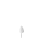 The image features the Calaso PP Dropper DIN18. The dropper consists of a white plastic cap and a clear glass pipette. The cap is ribbed for easy grip, and the glass pipette is designed for precise liquid dispensing. The overall design is sleek and functional, suitable for various liquid products.