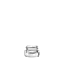 The image features the Calaso 0.2oz Glass Jar. The jar is small, cylindrical, and clear, allowing the contents to be visible. It has a smooth, flat base and straight sides that lead up to a wide, open mouth, suitable for easy filling and dispensing. The jar's minimalist design showcases its versatility for various uses, such as cosmetics or small samples.