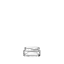 The image displays a clear, cylindrical glass jar with a smooth, rounded base and a wide mouth. The jar appears to be empty and is shown without a lid, highlighting its simple and elegant design. This product is the Calaso 1.7oz Glass Jar.