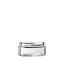 The image displays the Calaso 6.8oz Glass Jar HF13915. The jar is cylindrical with a clear, smooth glass surface and a wide mouth opening. There is no lid visible in the image. The jar's transparency showcases its elegant and simple design, suitable for various storage purposes. The background is plain white, highlighting the jar's features.