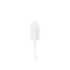 The image features the Calaso PP Pump 18/415. The product is a pump dispenser made of polypropylene, designed to fit onto bottles with an 18/415 neck finish. It has a sleek, cylindrical nozzle and an actuator for easy dispensing. The pump is predominantly white, with a smooth, modern appearance, and includes a long dip tube for reaching the contents of the bottle. 