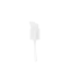 The image shows the Calaso PP Pump 18/415 in white. The pump features a smooth, cylindrical actuator with a ribbed texture for easy grip. It includes a long, slender dip tube that extends downward from the pump head. The pump is designed to fit bottles with an 18/415 neck finish.