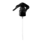 The image features the Calaso PP Sprayer 24/410. This product is a plastic spray nozzle designed for bottles. It has a smooth, cylindrical neck that connects to the bottle and a trigger mechanism that is used to dispense liquids. The sprayer is predominantly white, with a sleek and modern appearance, and includes a standard dip tube extending downwards from the nozzle for liquid uptake.