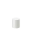 The image features the Calaso PP Threaded Closure 34 Special (HBB01A1B001-001). It shows a cylindrical, white plastic cap with threaded ridges around the edge for secure fastening. The top surface of the cap is smooth and flat, while the side displays a series of horizontal grooves for easy gripping. The overall design is simple and functional, suitable for sealing containers.