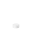 The image shows the Calaso PP Threaded Closure 35 Special (HBA01A1A001-001). This product is a white, circular plastic cap with a smooth, flat top and threaded sides designed to secure onto a container. The closure appears simple and functional, with a clean, minimalistic design.