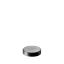 The image depicts the Calaso PP Threaded Closure 48/400 (HBA28A1A001-200). This is a plastic cap designed with threading on the inside to fit securely onto compatible containers. The closure is predominantly white, with a smooth, slightly domed top and ridged sides for better grip. The overall design is simple and functional, focusing on ease of use and secure sealing.