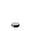 The image shows a Calaso PP Threaded Closure 39 Special. It is a cylindrical, white plastic cap designed for securing the opening of a container. The closure features a threaded design on its inner side to ensure a tight fit when screwed on. The top surface of the cap is flat and smooth, and the edges are slightly rounded for a clean, sleek look.