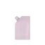 The image shows a white, rectangular, flexible pouch standing upright with a spout on the top right corner. The pouch has a smooth surface and appears to be made of a plastic material. The product name is "Expack 12 2oz PE Pouch Mono UniSpout 360ml." There are no visible labels, text, or graphics on the pouch.
