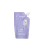 The image features the Expack 30 0oz PE Pouch Mono_UniSpout 887ml. This product is a clear, flexible plastic pouch with a spouted cap on top for easy pouring and resealing. The pouch is rectangular in shape with a flat bottom, allowing it to stand upright. The spout is positioned at the top center, equipped with a screw cap for secure closure. The pouch appears to be empty, showcasing its transparent material and smooth surface. The overall design is clean and functional, ideal for containing and dispensing liquids.