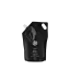 The image displays the Expack 33.8oz PE Pouch Mono UniSpout 1000ml. The pouch is a sleek, rectangular-shaped package with a spout located at the top right corner for easy pouring. The material appears to be smooth and glossy, giving it a modern and clean look. The pouch is shown standing upright, highlighting its sturdy base. The overall design is minimalist, with no visible labels or markings on the pouch itself.