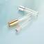 Idealpak 0.27oz/8ml Clear Glass Cylinder Roll On with 16mm Neck & Metal Rollerball for Fragrance, Perfume, & Essential Oils