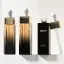 Idealpak 1oz/30ml Glass Square Luxury Cosmetic Dropper Bottle with Gradient Finish & Gold Metallic Collar Bulb Dropper