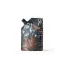 The image features an Expack 12 2oz PE Pouch Mono UniSpout 360ml. The pouch is a stand-up bag with a spout located at the top right corner for easy dispensing. It is primarily white with a smooth, matte finish. The overall shape of the pouch is rectangular with a flat base, allowing it to stand upright. The spout appears to have a screw cap, providing a secure closure.