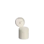 The image shows a Menshen PP Flip Top Cap. It is a cylindrical plastic cap designed for bottles or containers, featuring a hinged flip-top mechanism for easy dispensing. The cap is shown in a neutral color, and its smooth surface and ergonomic design are clearly visible. This cap is intended to provide a secure closure and convenient access to the container’s contents.