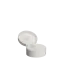 The image displays the MENSHEN PP Tube Cap M15. It is a small, circular, white plastic cap designed for tube closures. The cap has a smooth surface with a slight ridge for easy gripping and twisting. The design is simple and functional, suitable for sealing the contents of a tube securely.
