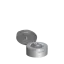 The image shows the MENSHEN PP Tube Cap M22 Tube Closure. The product is a small, cylindrical cap designed for tube packaging. It is primarily white with a smooth surface and a slight groove near the top for easy gripping. The top of the cap is flat, and the overall design is simple and functional.