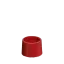 The image shows a white plastic cap designed for tube packaging. The cap has a ribbed edge for easy grip and a flat top surface. This product is the Menshen PE Tube Cap M15. The cap appears to be smooth with a circular shape and is intended to be used as a closure for tubes.