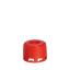 The image features a Menshen PP Threaded Closure 32 Chemical Closure. It is a cylindrical, white plastic cap designed for sealing containers. The closure has a ridged grip on the sides for easy handling and a smooth, flat top surface. The threaded interior is visible, indicating it screws onto compatible containers for a secure fit.