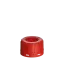 The image shows a Menshen PE Threaded Closure 45 Chemical Closure. It features a white, circular, plastic cap with a ribbed edge for grip and a smooth, slightly domed top. The closure has a threaded design, allowing it to be securely screwed onto compatible containers.
