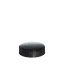 The image displays a Menshen PE Threaded Closure 40 Chemical Closure. The product is a circular, white plastic threaded cap designed for sealing chemical containers. The closure has a ridged surface around its circumference for better grip and secure fastening. The top of the cap is smooth and flat, ensuring a tight seal when screwed onto a compatible container. The overall design is functional and appears durable for chemical containment purposes.