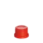 The image shows a Menshen PP Threaded Closure 45 Chemical Closure. It is a white, circular plastic cap with a ridged outer edge for grip. The cap appears to have a threaded interior, designed to securely fit onto compatible containers. The center of the closure is slightly raised, and the overall design looks functional and straightforward.