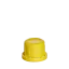 The image shows a Menshen PP Threaded Closure 32 Chemical Closure. The product is a white, circular, threaded cap designed for sealing chemical containers. The closure features ridged sides for easy gripping and twisting. The top surface is flat and smooth, ensuring a tight seal when applied to a compatible container. This closure is typically used in industrial and commercial chemical packaging.